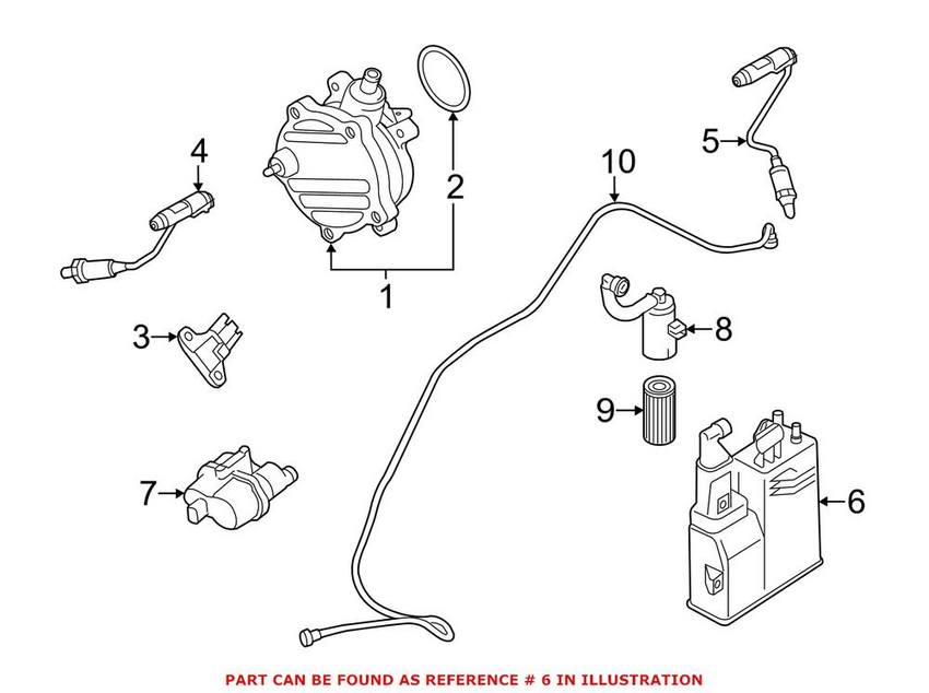 BMW Vapor Canister 16137224859